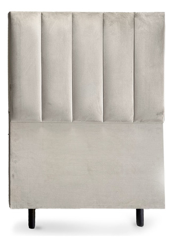 Cabeceira Cama Box Solteiro 90 Cm C/ Frame - Linha Premium Cor Bege