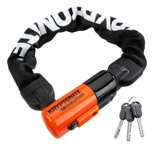 Cerradura De Cadena Kryptonite Evolution 1055 1.8 Pies Resis Negro-