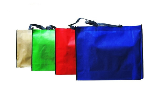 Bolsas Multiuso Reutilizables De Tela Tnt - Pack Con 12 - 38