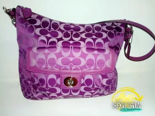 Bolsa coach morada hot sale