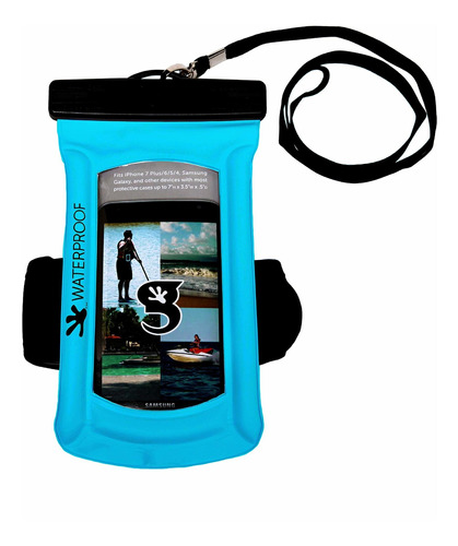 Geckobrands Float Phone Bolsa Seca Banda Para Brazo Azul