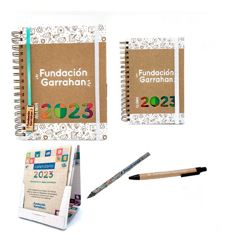 Combo Regalos Agenda Calendario 2023  Fundación Garrahan - E