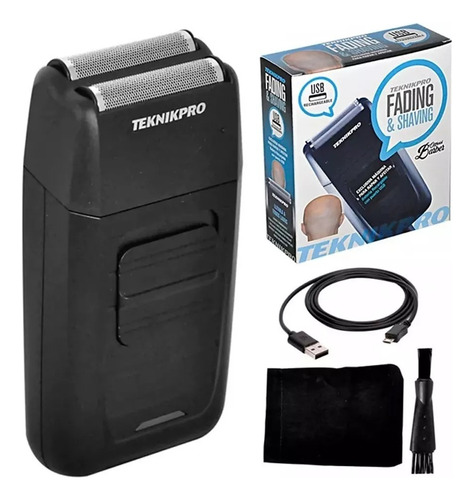 Kit Afeitadora Teknikpro Maquina Shaver + 5 Papel Cuello