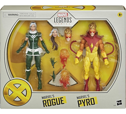 Marvel Legends Series Xmen Set Figuras Rogue Y Pyro Hasbro