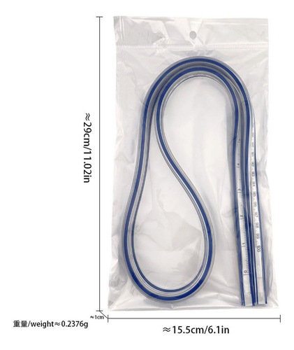 Régua Curva Flexível Régua Curva Flexível 100cm