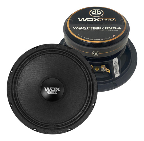 2 Medios Rangos 6.5 PLG Db Drive Wdxpro8/6nc.4 400w Wdx Pro Color Negro