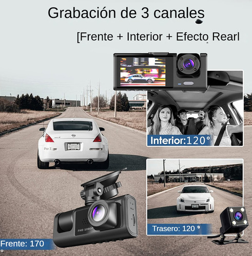 Cámara Para Automovli 3 1080p Dash Cam Camara Led Para
