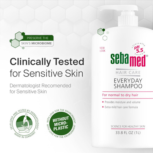 Shampoo Sebamed Everyday Para Todos Os Tipos De Cabelo 1l Hy