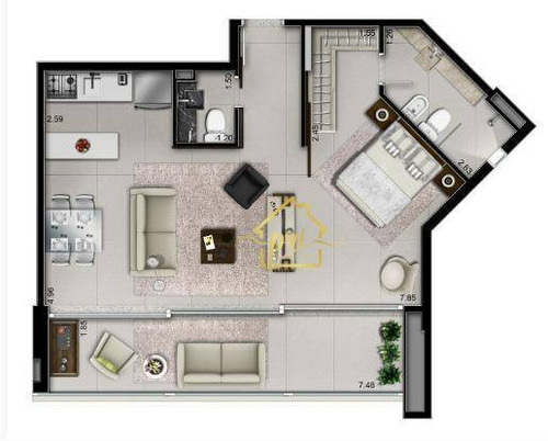 Imagem 21 de 21 de Flat À Venda, 66 M² Por R$ 1.500.000,00 - Vila Olímpia - São Paulo/sp - Fl0011