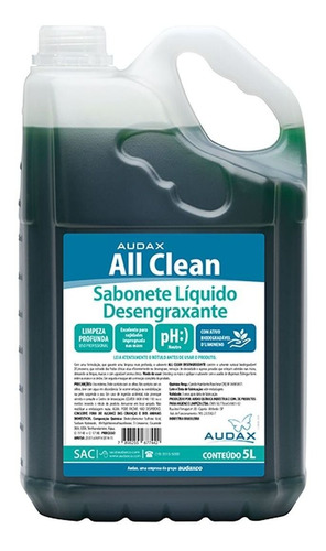 Sabonete Líquido All Clean Desengraxante 5 Litros Audax (1)
