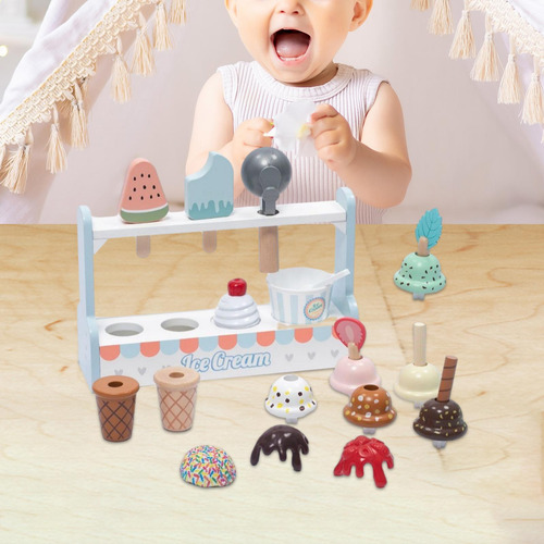Conjunto De Brinquedos De Sorvete Fingir Jogar Aprendizagem