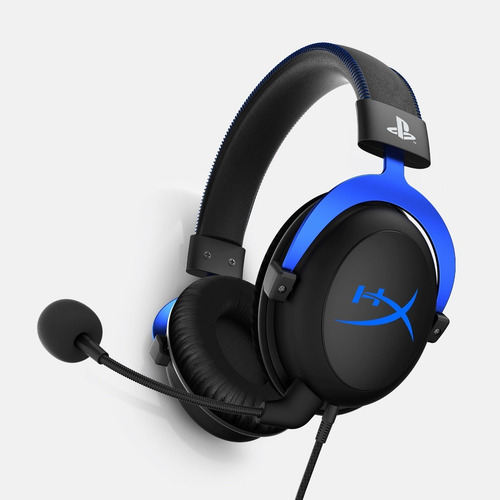 Imagen 2 de 7 de Diadema Ps5 Gamer Hyperx Cloud Ps4 Licensed 3,5mm Blue Ps