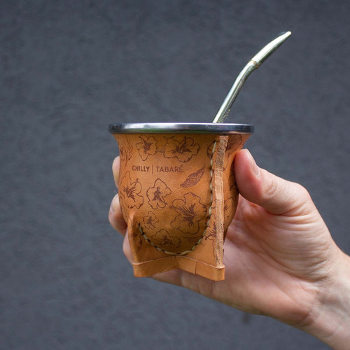 Mate Sur Hibiscus + Bombilla Alpaca - Chilly By Tabaré