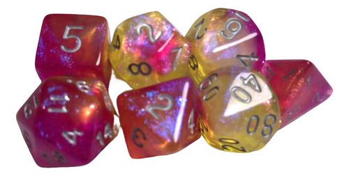 3 Juego De Dados Poliédricos Juego De Dados Rpg De 7 Dados
