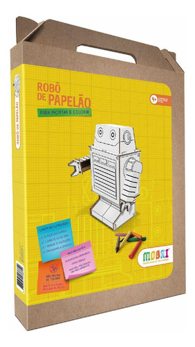 Robot de cartón Farm + para ensamblar y colorear