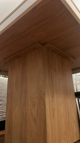 Mesa De Comedor Moderna Melamina 8 Asientos Marrón Claro Marrón Claro (Usado)