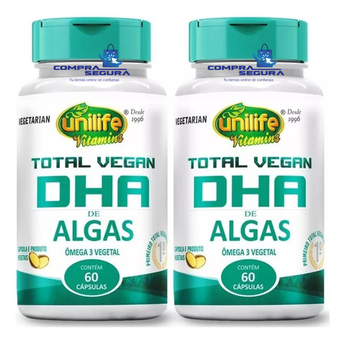 Omega 3 Vegano De Algas Total Vegan 120 Cápsulas
