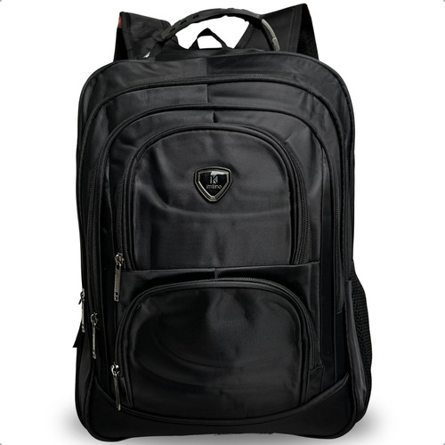 Mochila de viaje para hombre de 40 litros reforzada a prueba de agua, color negro