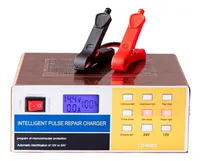 Cargador De Bateria Gadnic AV700 12V 12A 24V 7A Pantalla LCD Corte Automático Reparación Por Pulso Protección Quíntuple