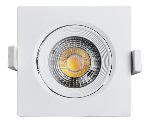 Spot Led 7w 6500k Quadrado Black+decker