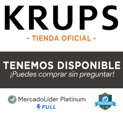 Imagen 2 de 5 de Molino 3 En 1 Krups Silent Vortex Para Café Especias Hierbas