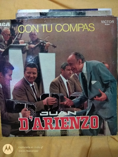 Vinilo Juan D Arienzo Y Su Orquesta Tipica Con Tu Compas T1