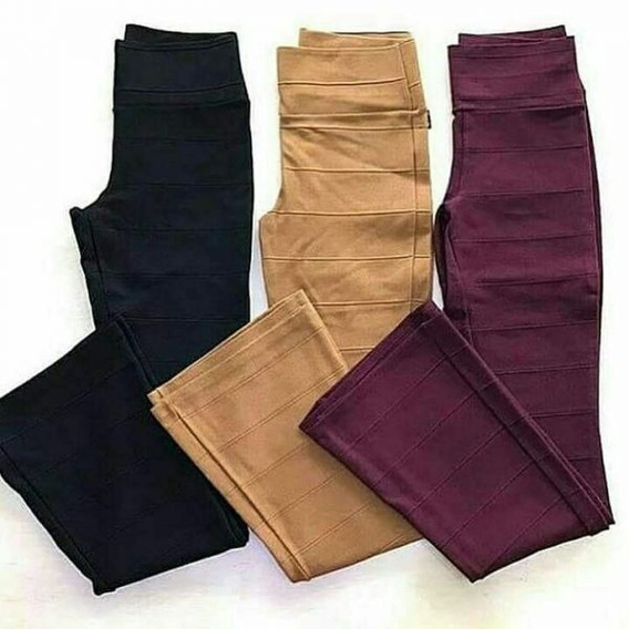 calça feminina flare bandagem