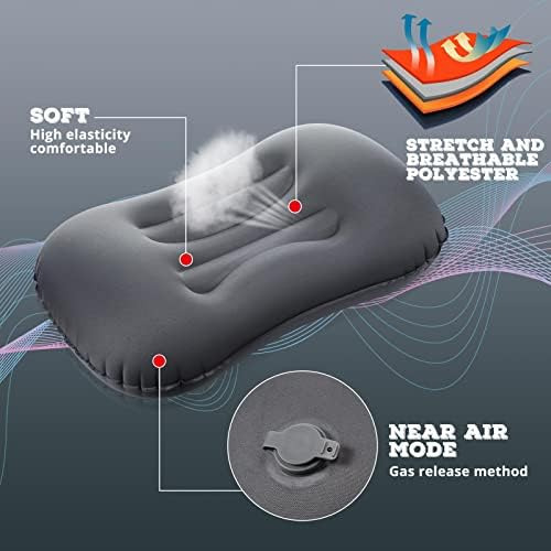 Yulejo 3 Uds Almohada Inflable De Viaje Para Acampar Almohad