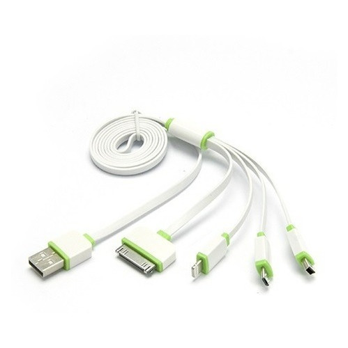 Cable Usb 4 En 1 Para iPhone 4/6 / Micro/mini Usb - Queofert