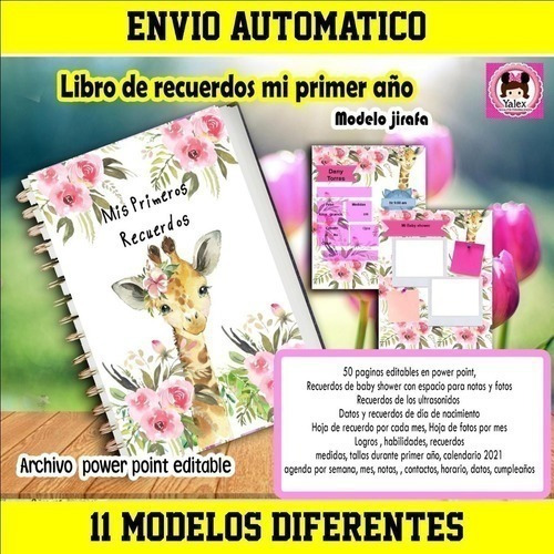 Kit Imprimible Álbum Mis Recuerdos Bebé Editable