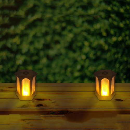 Tk Lámpara Solar Hexagonal Para Decoración De Jardín