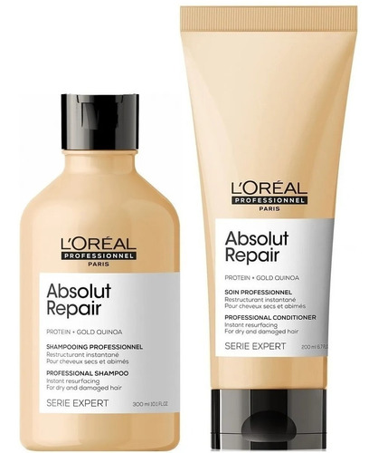 Shampoo 300ml + Acondicionador 200ml Absolut Repair Loreal