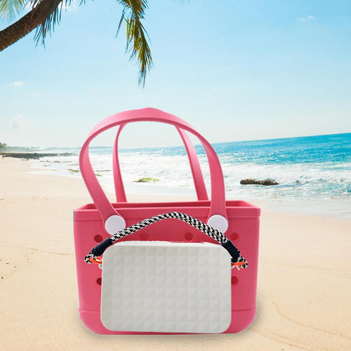 Soporte De Teléfono De Silicona Para Mujer, Bolsa Gris
