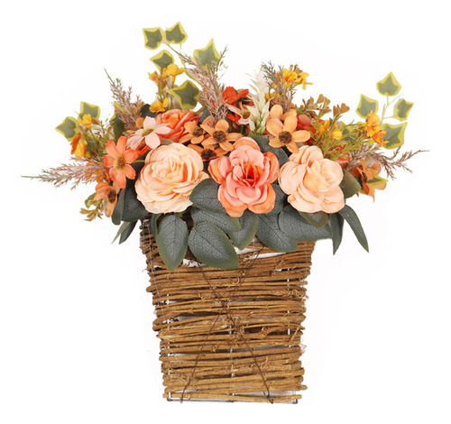 Corona De Cesta De Flores Hermosa Decorativa Para