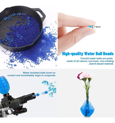 Munição De Recarga Water Ball Beads Ecológica, Não Ecológi