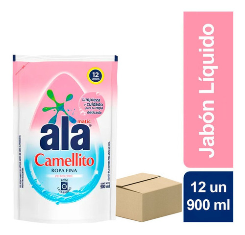 Pack X 12 Un Ala Camellito Ropa Fina Matic Doypack 900ml | MercadoLibre