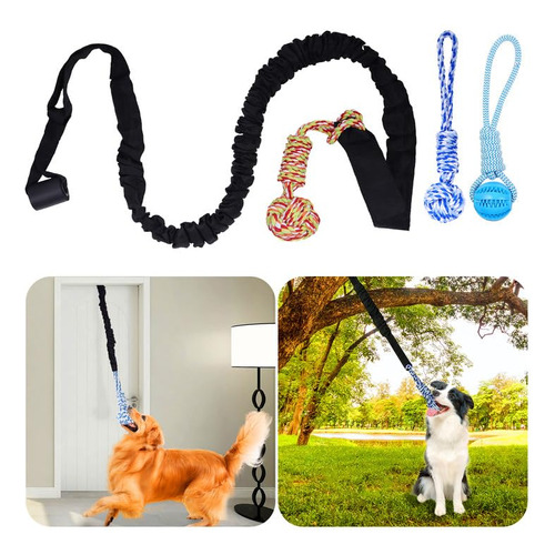 Lovelypaws Spring Pole Dog Rope Toys, Dog Interactive Bungee