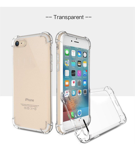 Funda De Tpu De Silicona Suave Transparente Para iPhone 6 Y 6s, Funda Antichoque