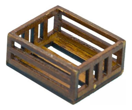 4 Paquete De 2-6 Cajas De Madera Para Casa De 3,7x3,1x1,6 Cm
