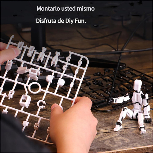 Eonspark 5 Piezas Figura Articulada Dummy 13 Lucky Muñeco Robot Muñecos Dummy 13 Figura -No Armado