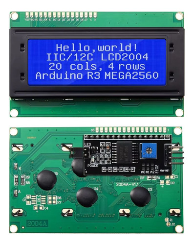 10 X Módulo Display 20x04 20x4 2004 Fundo Azul Modulo I2c