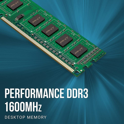 Imagen 5 de 5 de Memoria Ram Pny Ddr3 4gb 1600mhz Para Pc Udimm