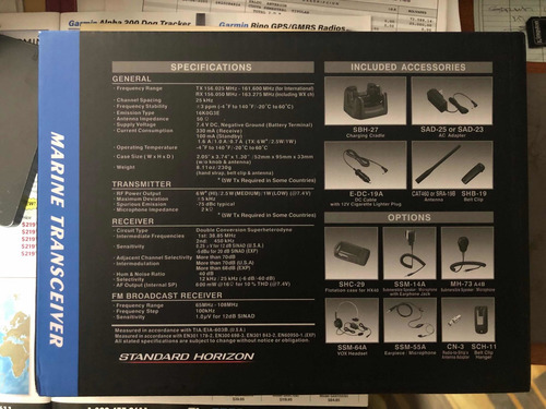 Radio Vhf Portátil Uso Marino Ideal Embarcaciones Pesca