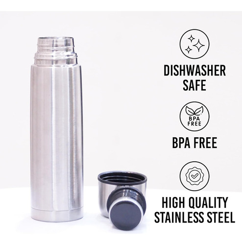 Termo De Acero Inoxidable | Bpa Libre, Triple Pared | 500 Ml