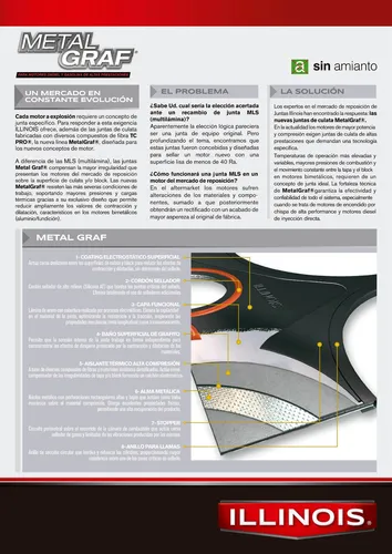 Juego Descarbo Illinois P/ Chevrolet Onix 1.4 Spe/4 (mg®) 8v