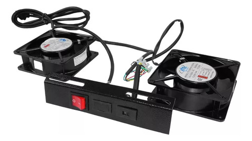 Kit De Ventilação Para Rack 2 Ventiladores Univ 19 Bivolt