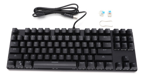 Teclado Mecánico Negro Negro Para Juegos Con Retroiluminació