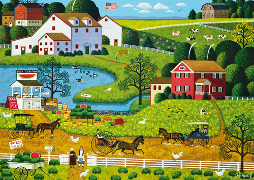 Buffalo Games - Charles Wysocki - Jolly Hill Farms - Rompec.