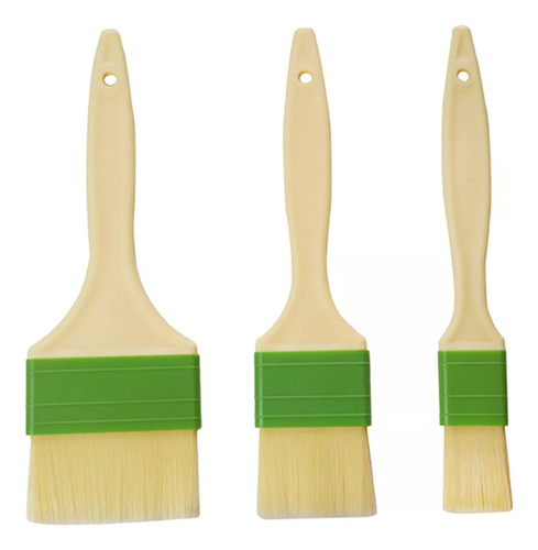 3 Brochas De Silicona Para Repostería, Aceite Y Herramientas