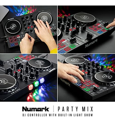 Numark Party Mix Ii - Controlador De Dj Con Set De Dj De Fie
